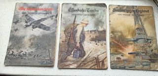3 X Ww2 German Wehrmacht Front Books Very Rare War Relic