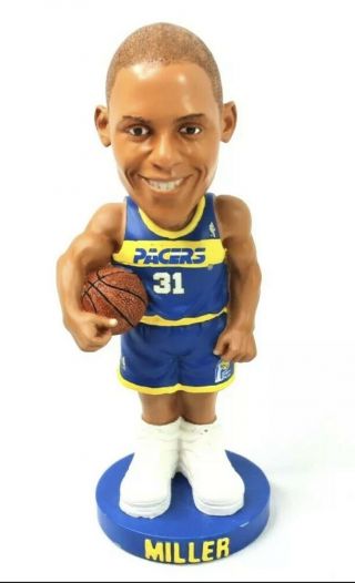Indiana Pacers Reggie Miller 7”rare Blue Bobble Head Legends Of The Court No Box