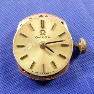 (26) Vintage Omega 485 17 Jewels Watch Movement & Face