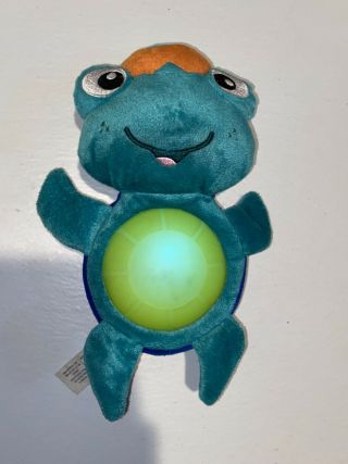 Baby Einstein Rare Neptune Light Up Musical Night Light Turtle Plush Toy
