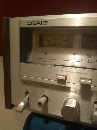 Stereo Receiver Craig Series 5000 Model 5506 ☆RARE☆ MADE BY PIONEER (1976) 2