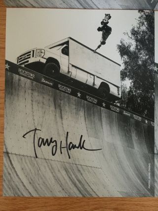 Limited Edition Tony Hawk Signed Autographed War Rig 8x10 Photo Rare