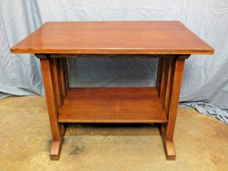 Rare Form Stickley Brothers Arts And Crafts Mission Oak Library Table