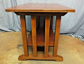 Rare Form Stickley Brothers Arts and Crafts Mission Oak Library Table 4