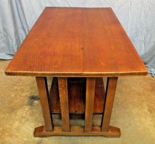 Rare Form Stickley Brothers Arts and Crafts Mission Oak Library Table 5