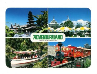 Rare Vintage Tokyo Disneyland " Adventureland " Post Card 1989