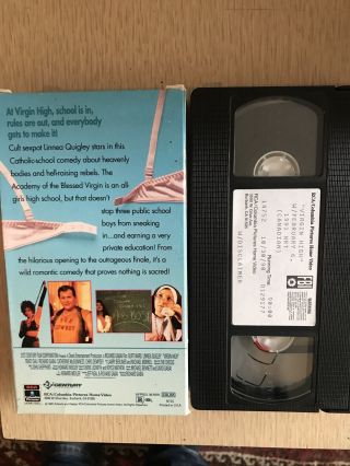 VIRGIN HIGH vhs - rare oop teen sex comedy Linnea Quigley Burt Ward movie 1990 2