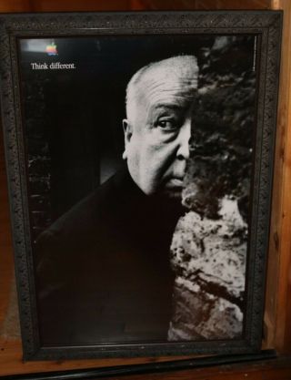 Think Different Apple Promotional Poster Framed Alfred Hitchcock