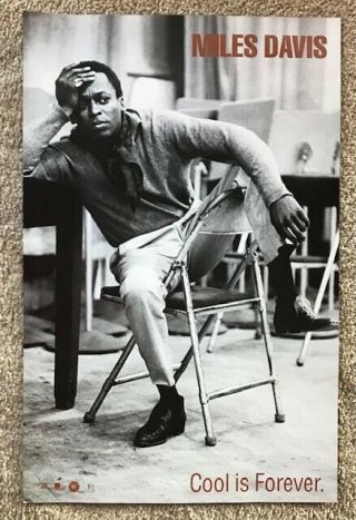 Miles Davis Cool Is Forever Album Two Sided Store Promo Poster 2001 Rare