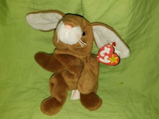 Rare Ty Beanie Baby Ears The Rabbit With Tag Errors Style 4018 1995