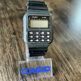 Rare Vintage 1980 Casio C - 80 Digital Calculator Watch,  Made In Japan,  Module 133