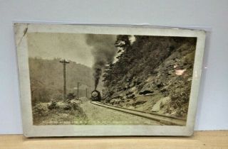 Antique B&w Photo Postcard West Virginia M.  & K.  R.  R.  Railroad Manheim County