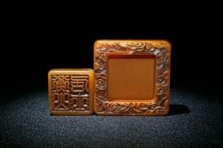 Chinese Natural Shoushan Stone Handmade Exquisite Seal 70179 3