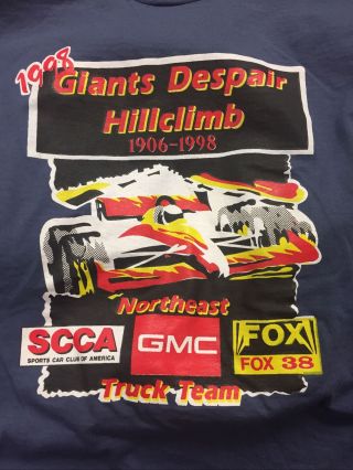 Vintage 1998 Giants Despair Hill Climb Souvenir T - Shirt Vtg Tee 90’s Rare