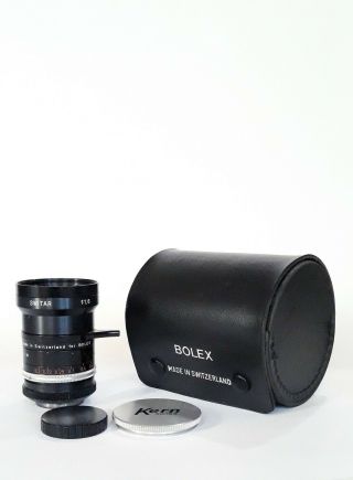 Rare Kern Switar 10mm F1.  6 Multicoated C Mount Bolex H16 Rx Camera