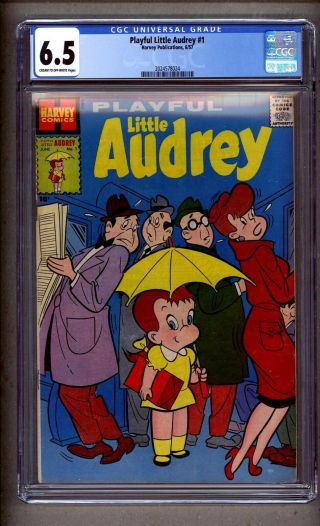 Cgc (harvey) Playful Little Audrey 1 Rare Ist Issue 1957 6.  5