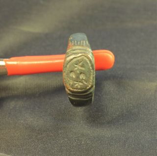 Ancient Roman Legionary Seal Ring,  2.  Century