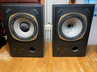 Rare Tannoy 12  Dual Concentric Studio Monitors Loudspeakers Pair Please Read