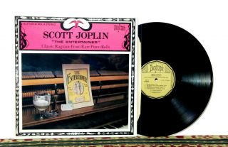 Scott Joplin " The Entertainer " Classic Ragtime From Rare Piano Rolls,  1974 - Nm