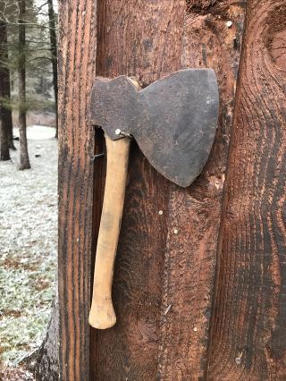 Antique Blacksmith Made Hewing Axe/hatchet 3 Pound - 5 1/2 “bit Marked E Libby Nr