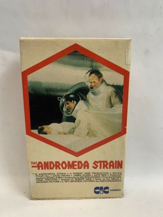 The Andromeda Strain Rare Cic Uk Beta Not Vhs Video Cult 70s Sci - Fi Pre - Cert