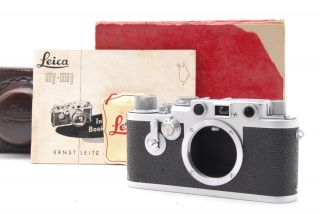 [rare Red Dial Exc,  In Box] Leica Iiif 3f Rangefinder 35mm Film From Japan