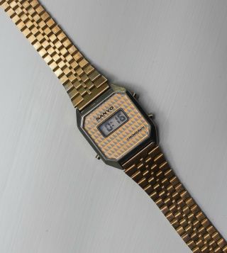Rare vintage Sanyo retro slim dress digital watch 2