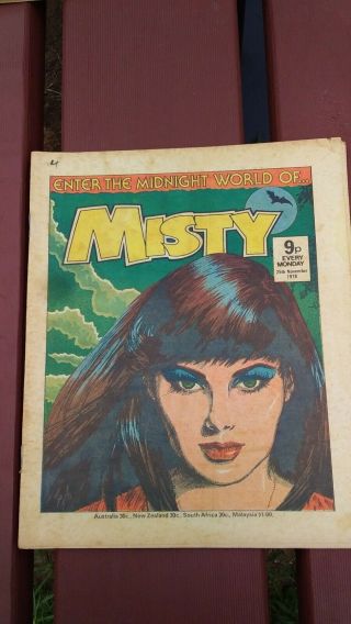 Uk Comic Misty 1978 Rare Early Issue