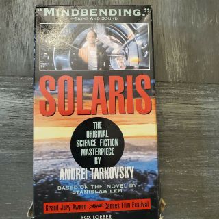 Solaris Vhs 2 Tape Set 1995 Science Fiction Rare