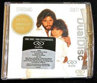 Barbra Streisand & Barry Gibb Guilty Rare Oop 25th Anniversary Dualdisc