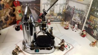 RARE Gaggia Factory G106 La Pavoni Chrome coffee lever espresso machine 5