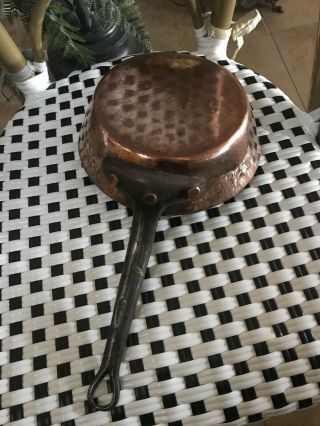 Rare Antique Windsor E.  Dehillerin Stamped French Copper Pot Pan 3.  5mm