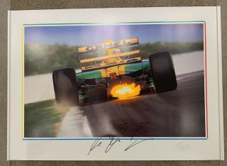 Michael Schumacher Signed Fine Art Print “stud” By Thierry Thompson Huge / Rare