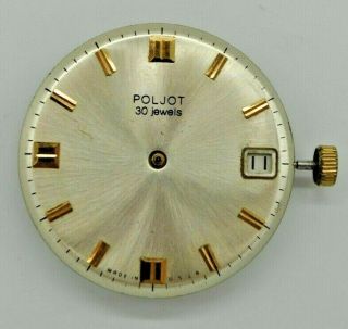 Vintage Ussr Poljot Dial & Movement Automatic 30 Jewels.  (699)