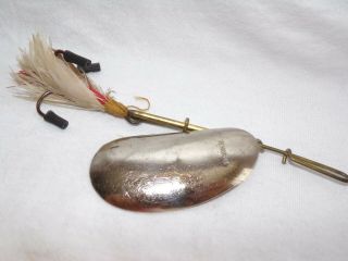 Vintage Hendryx Kidney Spinner Fishing Lure 2 5/8 " Blade