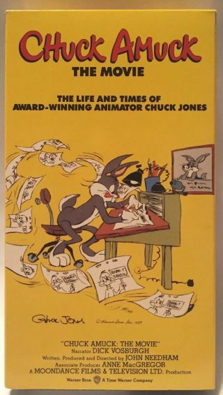 Chuck Amuck [vhs] The Movie: Life & Times Of Chuck Jones (animation) Rare Oop