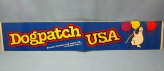 RARE VINTAGE DOGPATCH USA BUMPER STICKER With SHMOO LIL ABNER DECAL L@@K 2