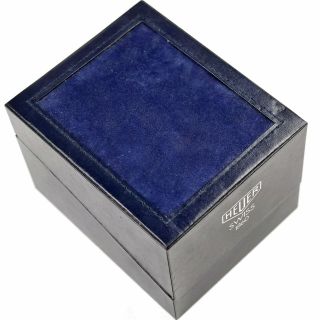 Heuer Box Blue Rare Vintage Pre - Merger 1970s - 1980s Watch Case Authentic