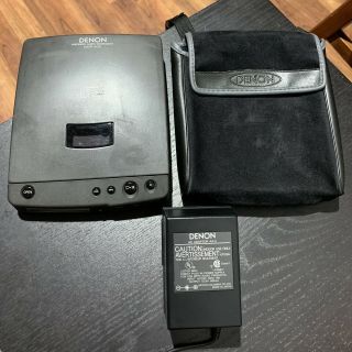 Rare Denon Dcp - 100 Portable Cd Player Discman W/ Case And Ac Adapter