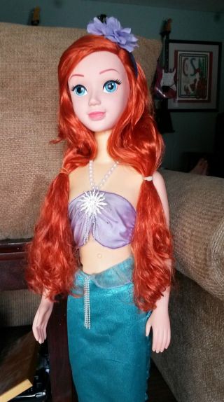 Little Mermaid My Size Talking Ariel Doll 38 " Doll - Disney Store Rare