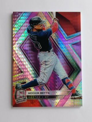 2019 Panini Chronicles Spectra Neon Pink 59 Mookie Betts D / 75 Rare