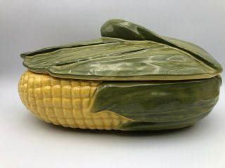 Vtg Shawnee Pottery Usa 74 Corn King Covered/lidded 1.  5 - Quart Casserole Dish