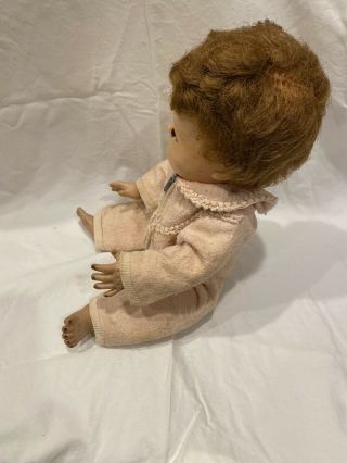 Vintage 1950 ' s American Character 12 Inch Tiny Tears Doll Rooted Hair 3