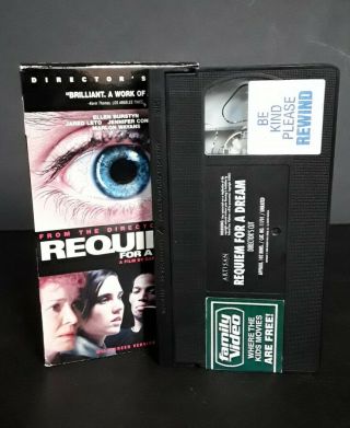Requiem For A Dream VHS Artisan Video RARE Jared Leto Ex Rental 3