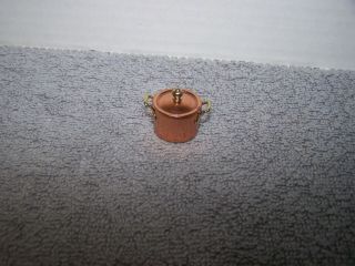 1:12 Vintage Dollhouse Miniature German Bodo Henning Copper Covered Pot