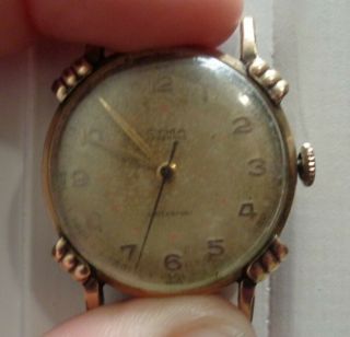 Vintage Cyma Tavannes Watersport Gold - Fill Wristwatch