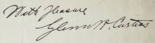 Glenn Curtiss Aviation Pioneer & Aircraft Designer Autograph  Rare 4
