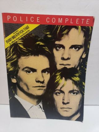 Rare The Police Complete Piano Guitar Sheet Music Song Book 1982
