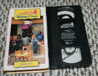 Barney And Friends Alphabet Soup Vhs Rare Vintage Time Life Video