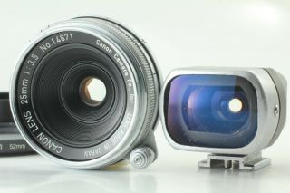 Rare [near W/ Finder] Canon 25mm F/3.  5 L Leica Screw L39 Ltm From Japan